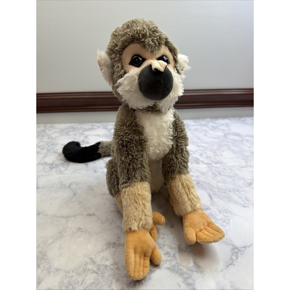 The Petting Zoo SQUIRREL MONKEY 12" Plush Stuffed Animal Realistic Features